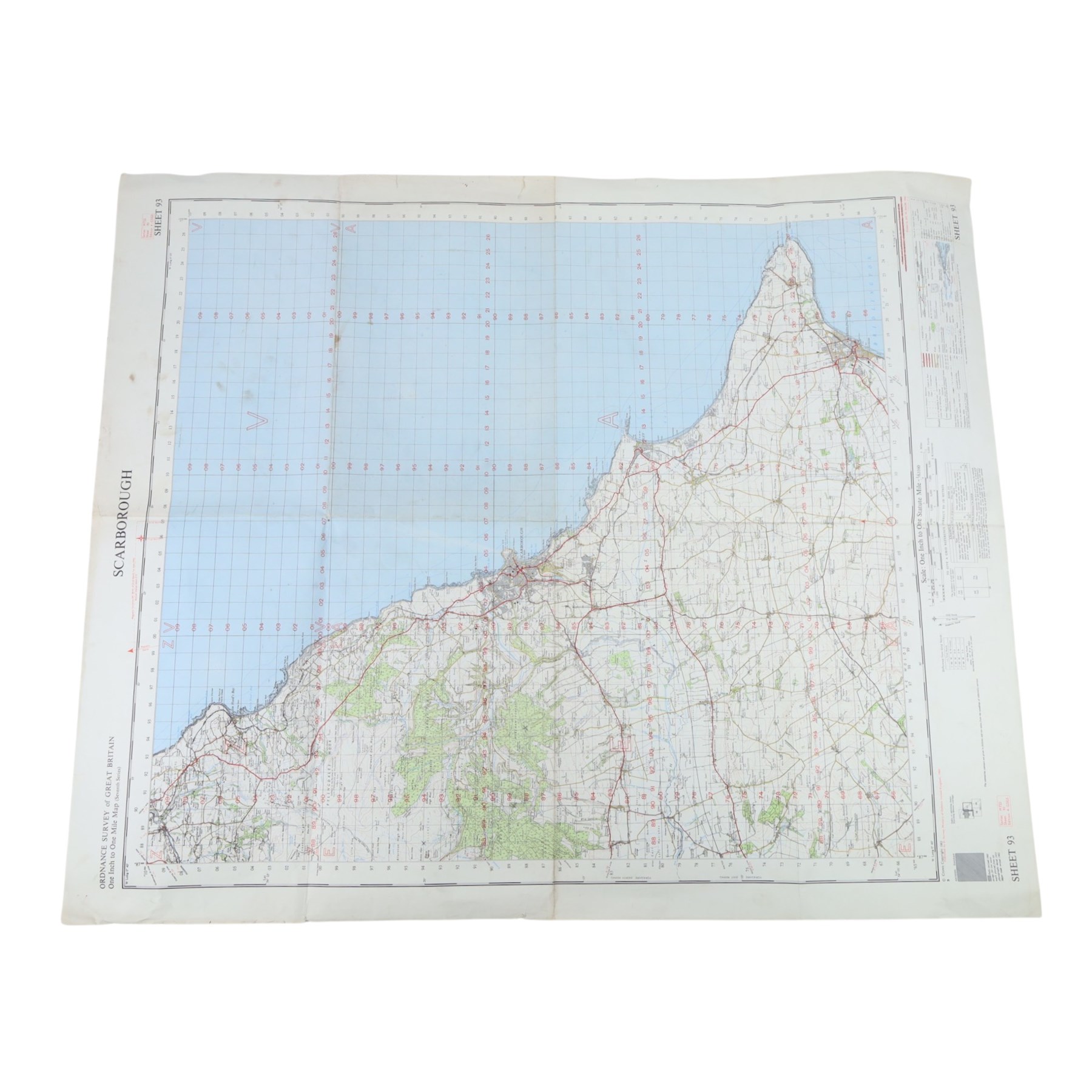 Collection Yorkshire Geological items,  WWII War Office and other Ordnance Survey maps; collection of early 1950's Yorkshire Post newspapers