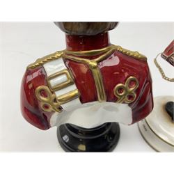 Michael J Sutty limited edition figure, Soldier Drummer, 1st Battalion, The Kings Own Royal Border Regiment 1984, 93/250, together with further limited edition Michael Sutty bust, 12/250, tallest H21.5cm