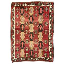 Large  red ground Kilim rug or wall hang