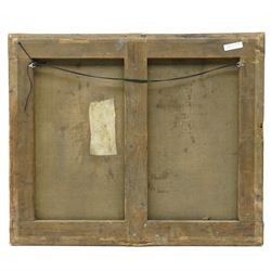 Circle of Pompeo Girolamo Batoni (Italian 1708-1787): 'Venus Presenting Aeneas with Armour' and 'Aeneas slaying Turnus', pair 18th century oils on canvas unsigned 64cm x 76cm (2)
Notes: both paintings depict iconic scenes from Virgil's Aeneid - the former illustrating Book VIII, with Venus descending upon a cloud accompanied by Cupid to present the divine arms forged by Vulcan, as Aeneas and his companions look on. The second depicts the climactic duel from Book XII, with Aeneas poised to deliver the fatal blow to Turnus before the assembled armies.