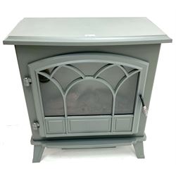 Dunelm 30282091 grey finish electric stove 