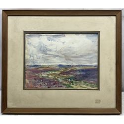 Rowland Henry Hill (Staithes Group 1873-1952): On the Moors, pair watercolours signed 24cm x 31cm (2) 
Provenance: with with Phillips & Sons, Marlow, labels verso