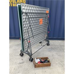 Kettler Riga outdoor tennis table with waterproof cover, net, bat and balls, 153cm x 275cm - THIS LOT IS TO BE COLLECTED BY APPOINTMENT FROM DUGGLEBY STORAGE, GREAT HILL, EASTFIELD, SCARBOROUGH, YO11 3TX
