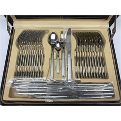 Swiss Besteckkoffer Anastacia Edelstahl canteen of Cutlery, housed in original briefcase, with paperwork