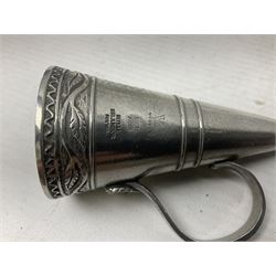 Mats Jonasson of Sweden glass Otter paperweight, Capredoni by Dartington Crystal Crysanthemum paperweight, boxed British Fossils agate geode, silver plated wine bottle coaster and Aynsley vase, etc, all boxed