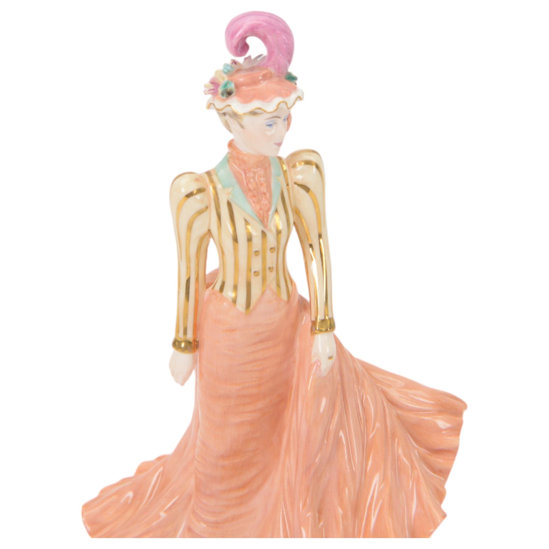 Coalport The Ascot Ladies set of six figures, comprising 1984, 1985, 1986, 1987,1988 and 1989, all with certificates and original boxes