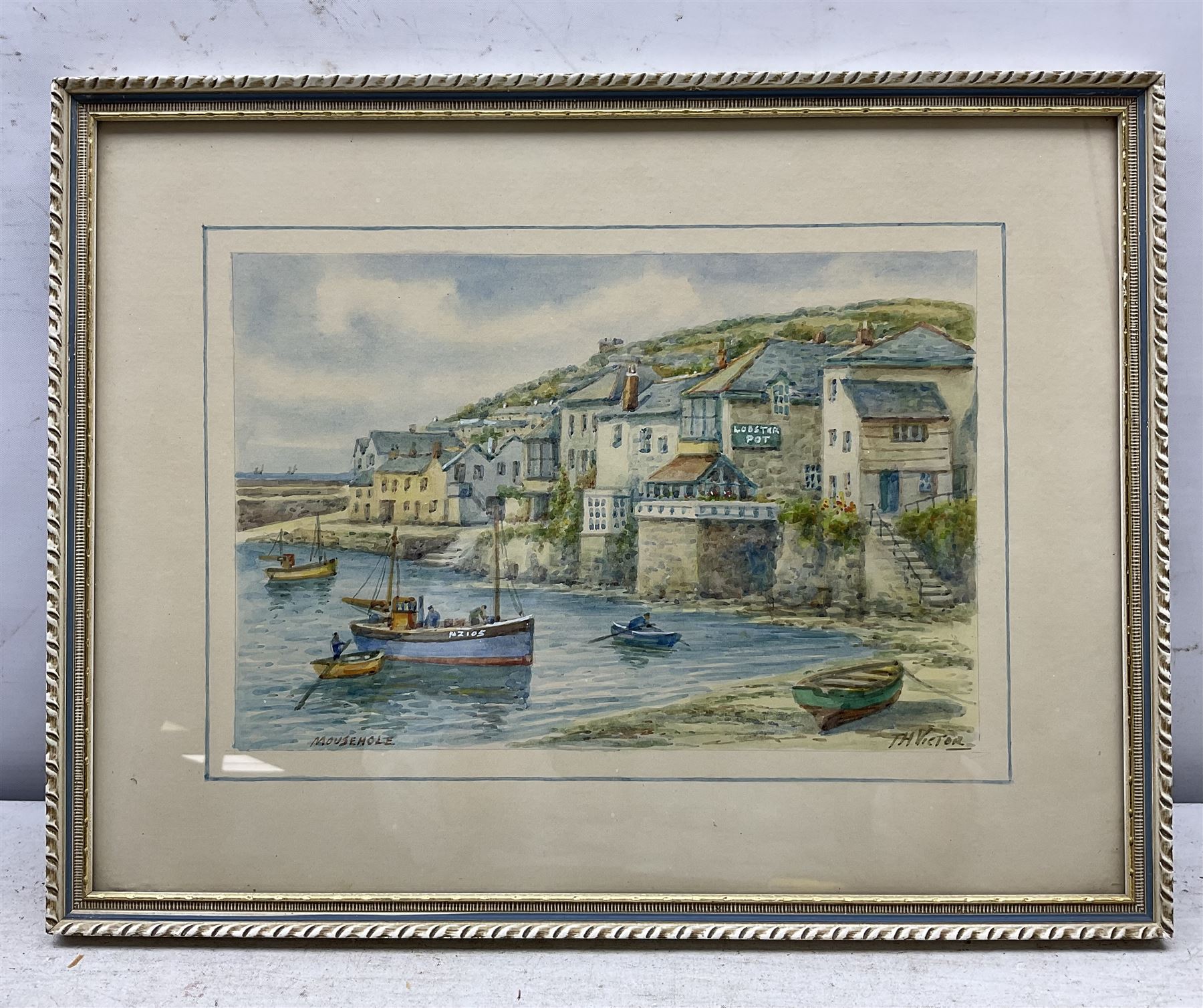 Thomas Herbert Victor (British 1894-1980): 'Mousehole', set of three watercolours signed and individually titled 18cm x 26cm (3)