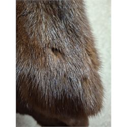Marshall & Snelgrove three quarter length mink fur coat, together with mink hat, stole, shawl