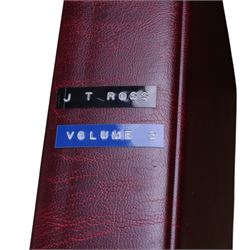 Five-hundred and thirty one late 19th and early 20th century real photographic postcards produced by J.T.Ross, depicting  daily life, village scenes, landmarks and street views of Whitby, the surrounding villages and South Teeside, including fifty-two modern copies, all housed within three postcard albums and accompanied by four copies of Ross, Photographer, Whitby 'The Life and Work of a Yorkshire Artist' by Colin Bullamore which provides a detailed overview of his life and work