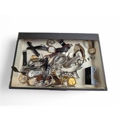Collection of wristwatches, including Seiko, Timex, Corvette etc