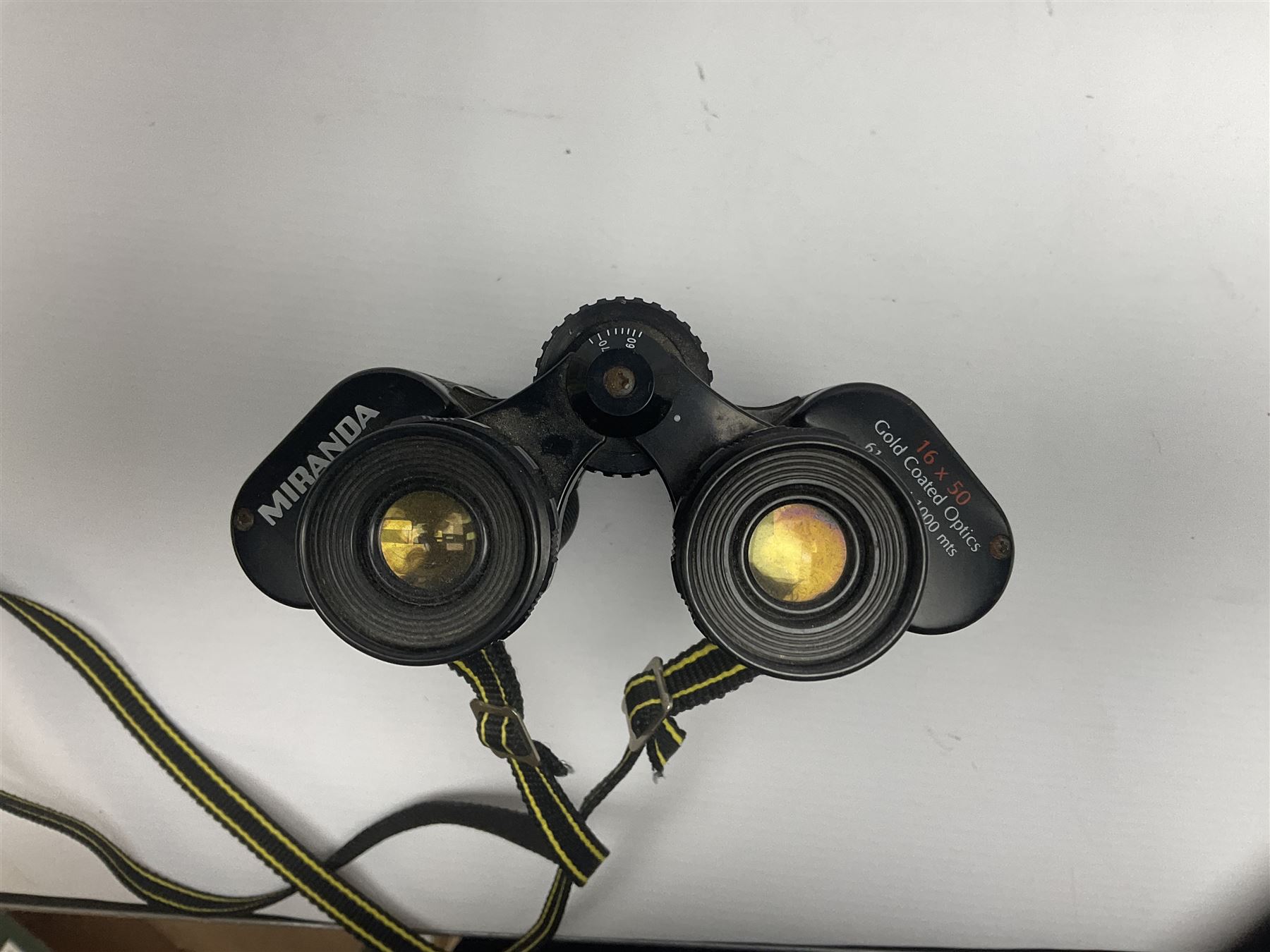  Optolyth TBS 80 monocular telescope, with additional lenses, Velbon sherpa monopod and Miranda 16x50 gold coated optics binoculars. 