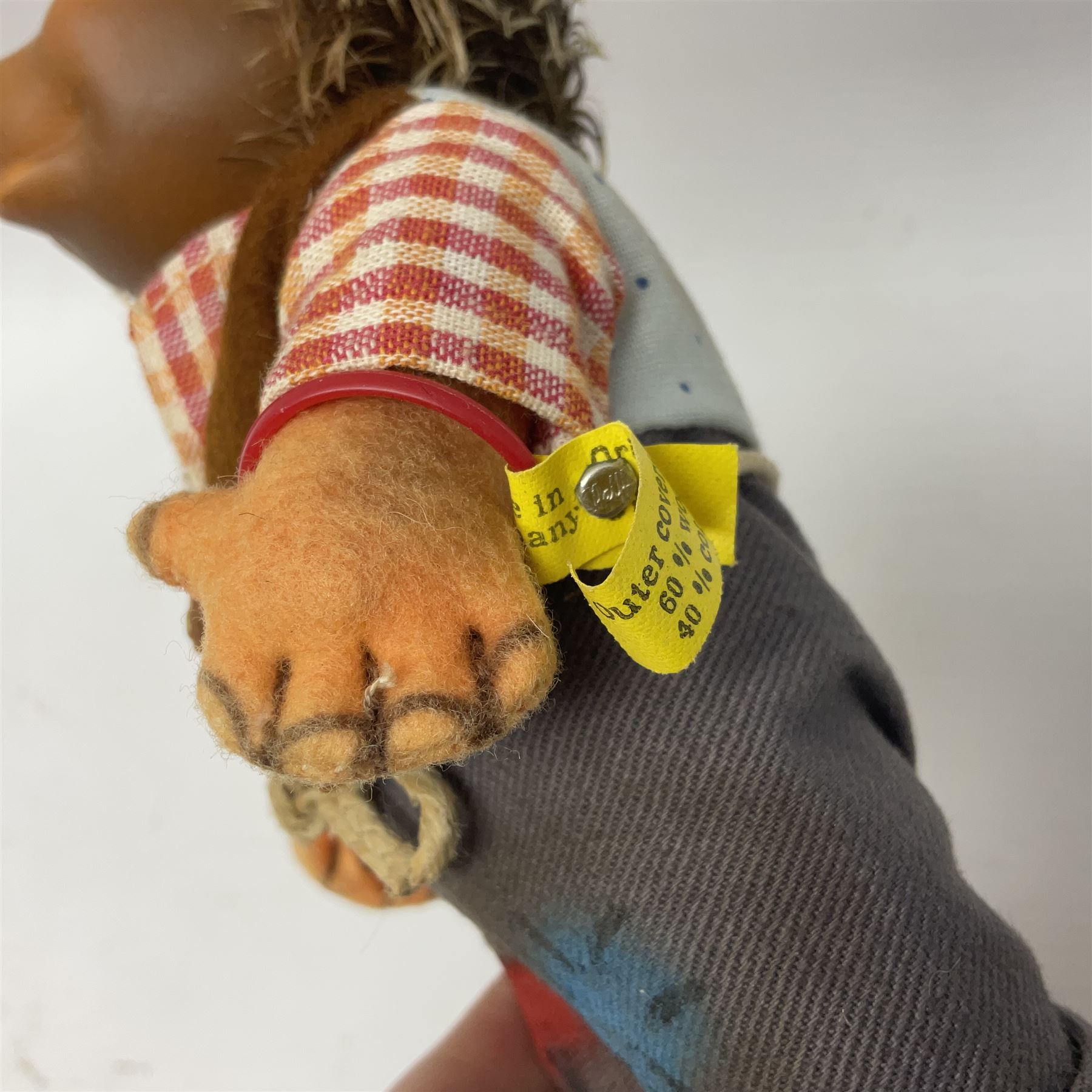 Steiff - Hedgehog family comprising Mecki, Micki, Macki and Mucki; all bearing original swing tags with only Micki lacking the button label, tallest H17cm 