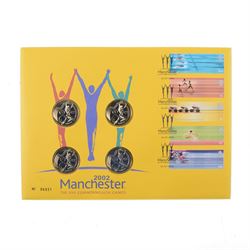 The Royal Mint United Kingdom 2002 'Manchester Commonwealth Games' two pound four coin cover