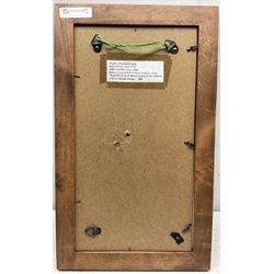 John Napper (British 1916-2001): Girl on a Stool, watercolour signed and indistinctly dated '33, 39cm x 20cm