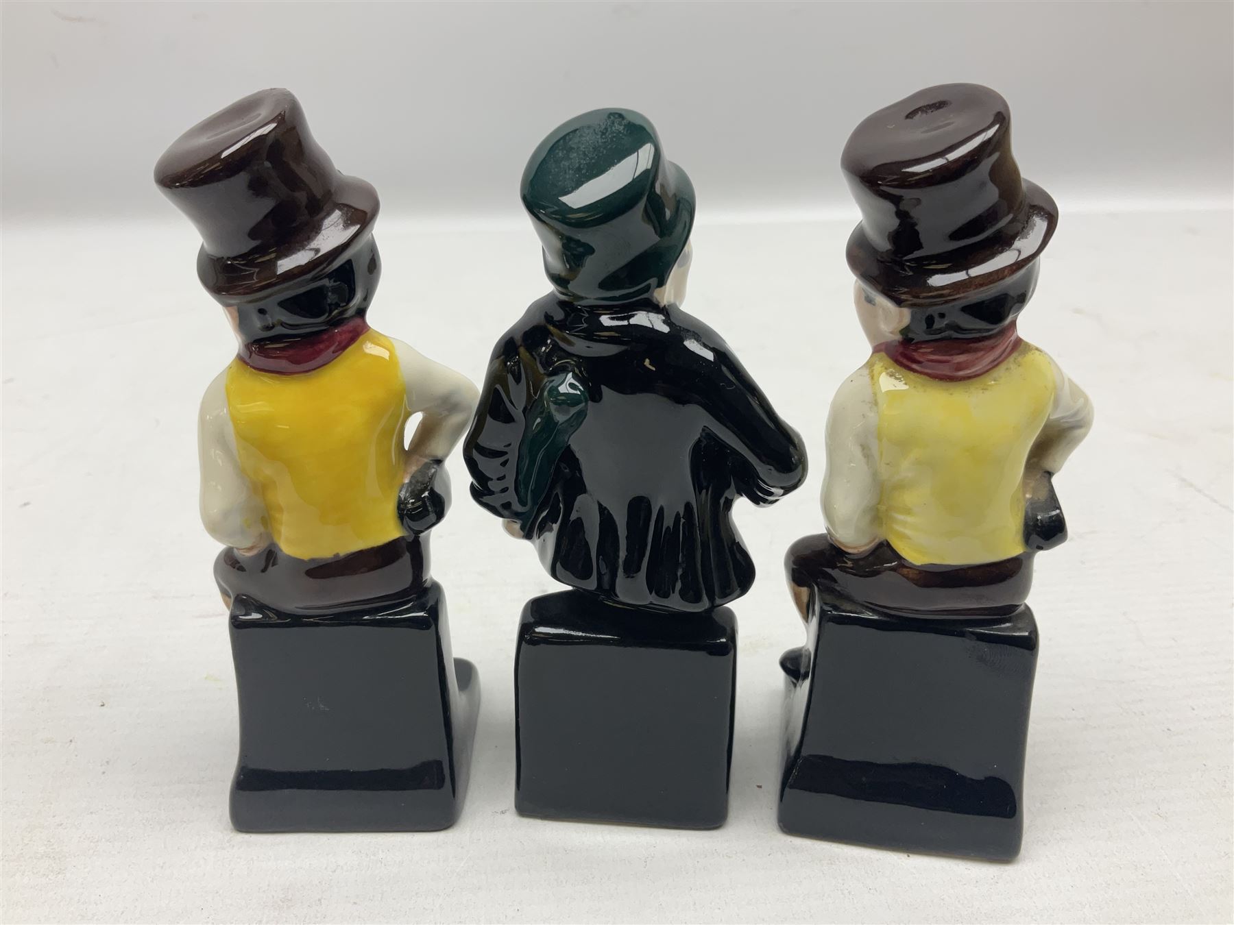 Seventeen Royal Doulton Charles Dickens figures, to include Bumble, Sairey Gamp, Scrooge, Dick Swiveller, Little Nell etc, all with printed marks beneath