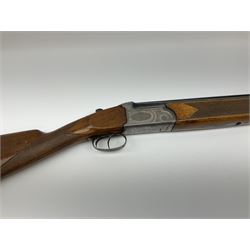 Italian Lincoln 12-bore over-and-under double barrel boxlock ejector sporting gun, 69.5cm barrels, walnut stock with chequered grip and fore-end and thumb safety, serial no.26623, L112cm overall SHOTGUN CERTIFICATE REQUIRED