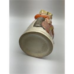 19th century Staffordshire Toby jug modelled as a monkey playing a cello H30cm. 