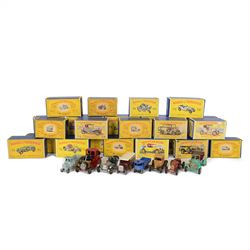 Thirty-four Matchbox/Lesney Models of Yesteryear diecast models, including Lesney No. 12 H...