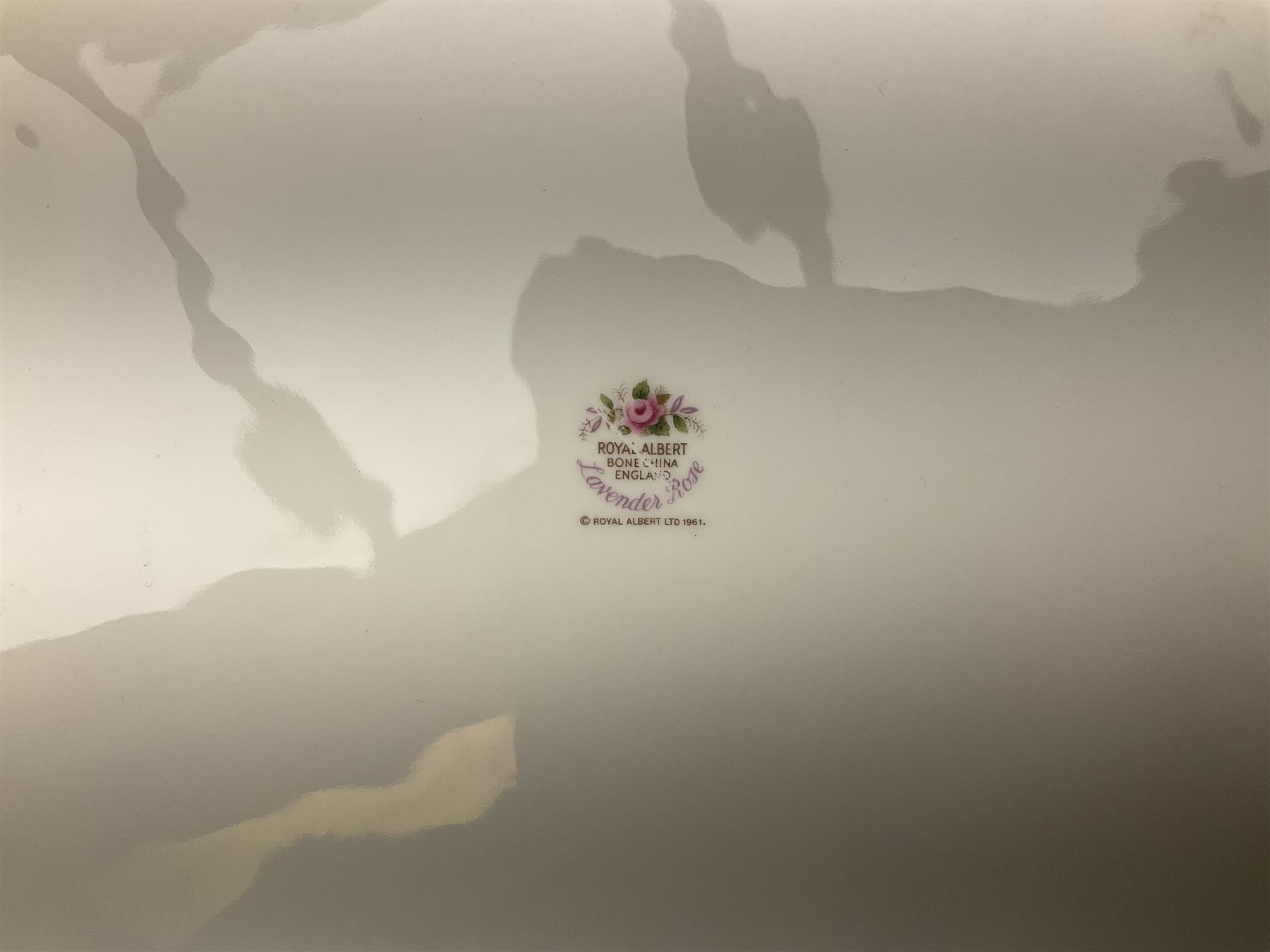 Royal Albert Old Country Roses pattern tea set, comprising teapot, coffee pot, six teacups and six saucers, five side plates, further teacup with joined saucer and side plate, open sucrier, milk jug, cake plate, and preserve pot and cover, together with Royal Albert Jubilee Rose pattern sauce boat and stand, and Royal Albert Lavender Rose pattern cake stand. 