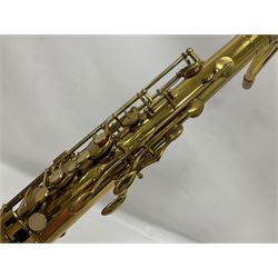 French Henri Selmer 1935 Radio Improved Tenor B flat Saxophone No 20344, with a velvet lined hard case
One of only 550 produced in that year
