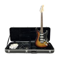 Fender Squier Stratocaster electric guitar in carry case