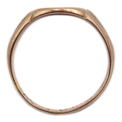 9ct gold signet ring hallmarked 4.58gm  