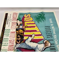 British quad film poster for Rodgers & Hammerstein's musical 'South Pacific', printed by W.E. Berry Ltd Bradford 76 x 101cm (folded)