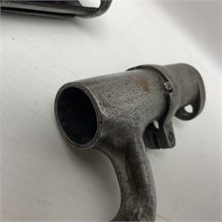 Brown Bess type New Land Pattern socket bayonet L47cm; and a Royal Enfield Pattern 1853 socket bayonet; both lacking scabbard (2)