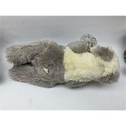 The Cotswold Bear Company - three limited edition teddy bears comprising ‘Lucas’ no. 1/1 H37cm and ‘Stonehenge’ no. 2/15 H39cm, both from the Back to the Wild Cub collection; and ‘Monsoon’ no. 3/10 H34cm from the Safari collection; all with original labels and purchase receipts (3) 