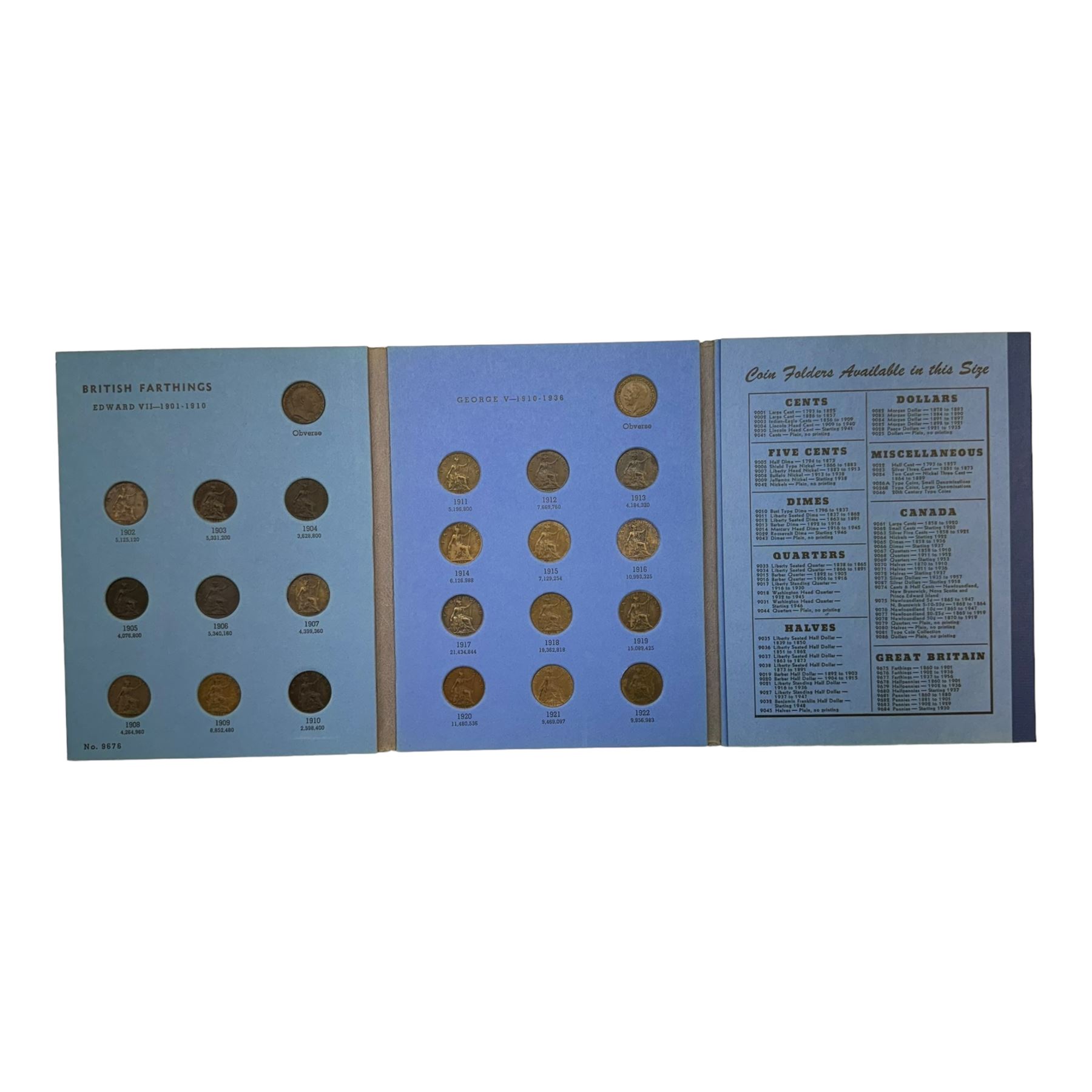 Great British coins in three Whitman and six NEGLA coin folders, including run of 1911 to 1946 halfcrown coins, Queen Victoria 1872, 1873, 1878, 1887, 1889, 1892, 1894, 1895, 1896, 1898, 1899, 1900 and 1901 one shilling, various other pre 1947 silver sixpences and one shillings, Queen Elizabeth II sixpences etc