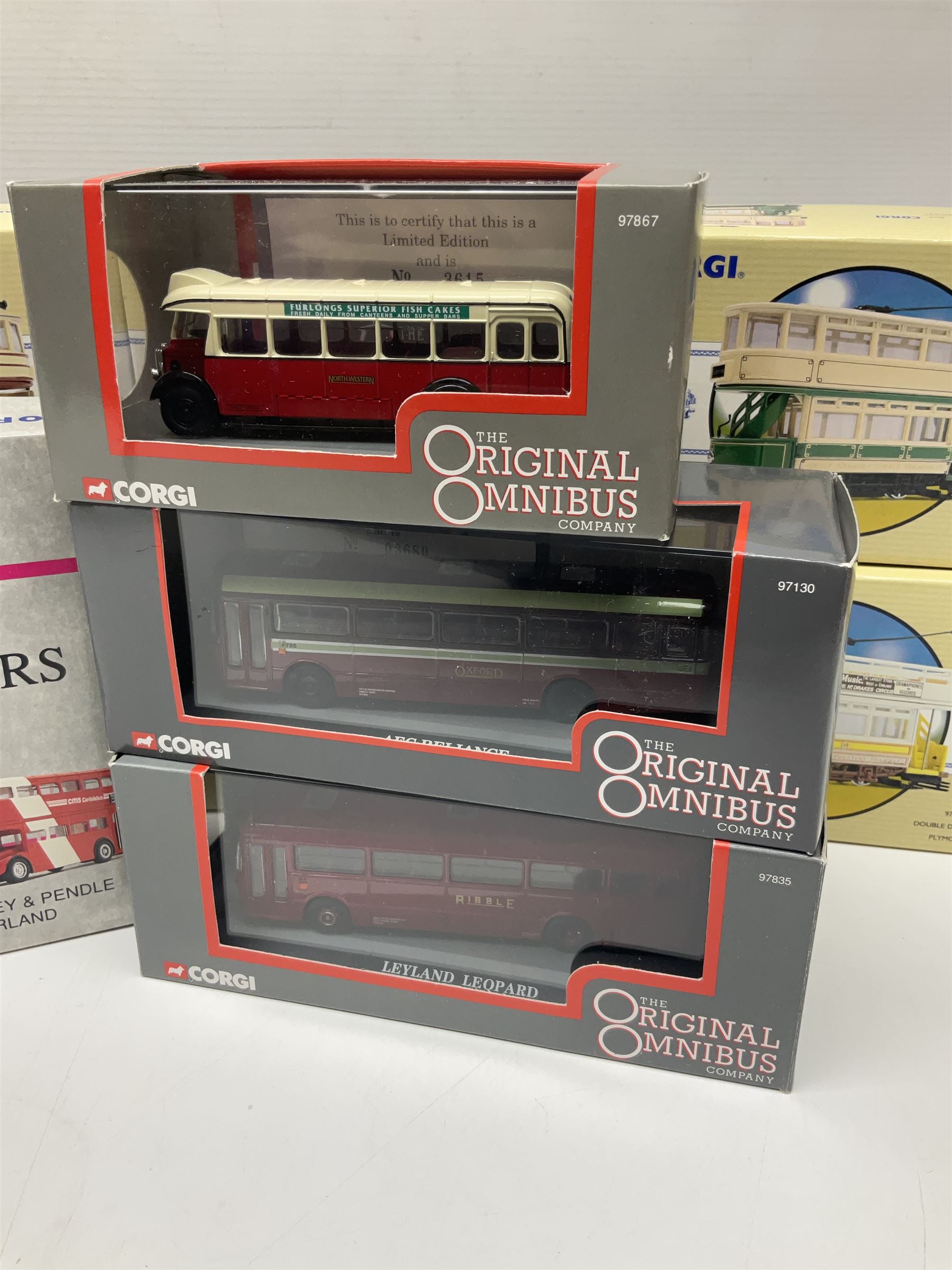 Eight limited edition The Original Omnibus 176 scale diecast