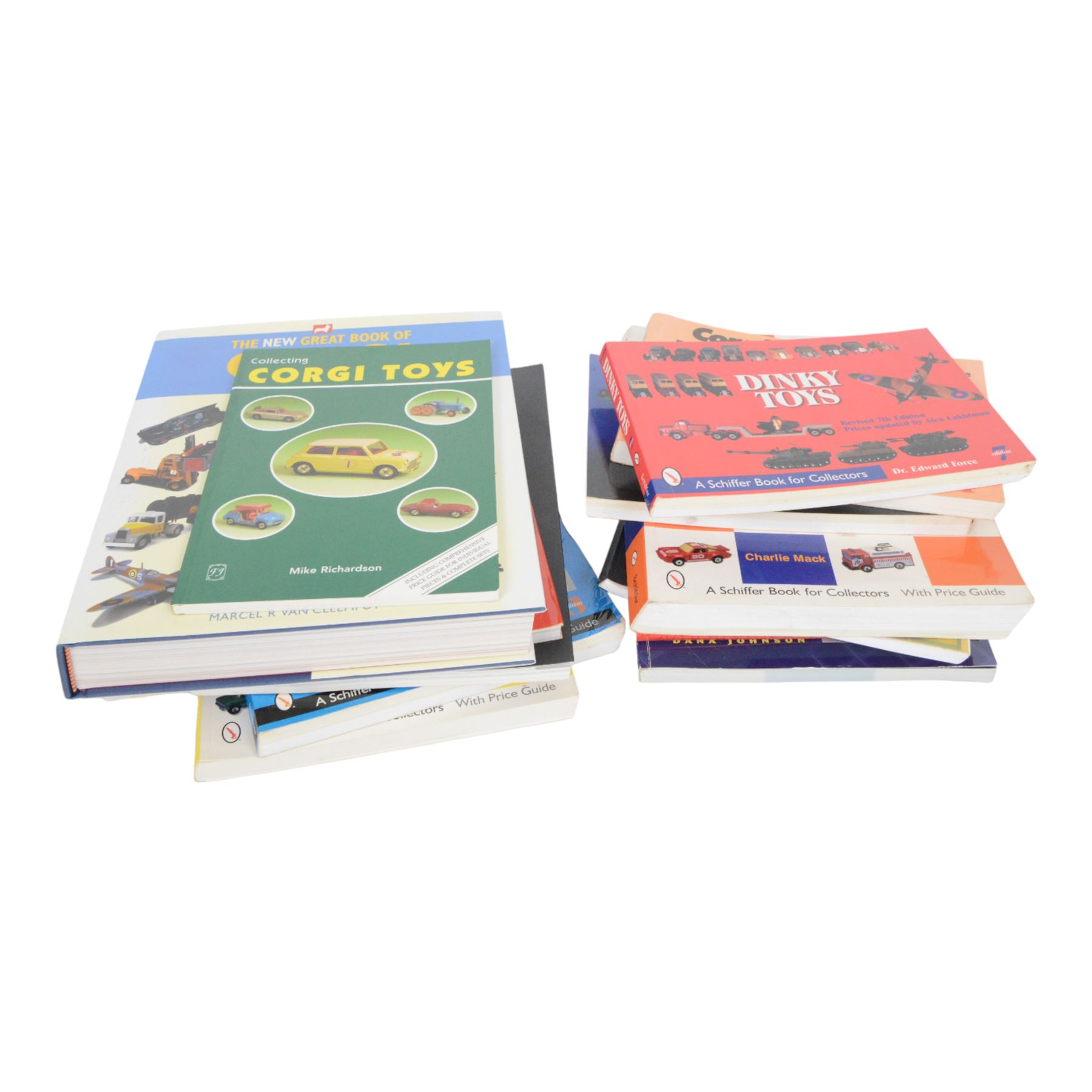 Corgi, Matchbox and Dinky diecast model reference books, including The Big Book of Superfast Matchbox Toys, The Encyclopaedia of Matchbox Toys, etc