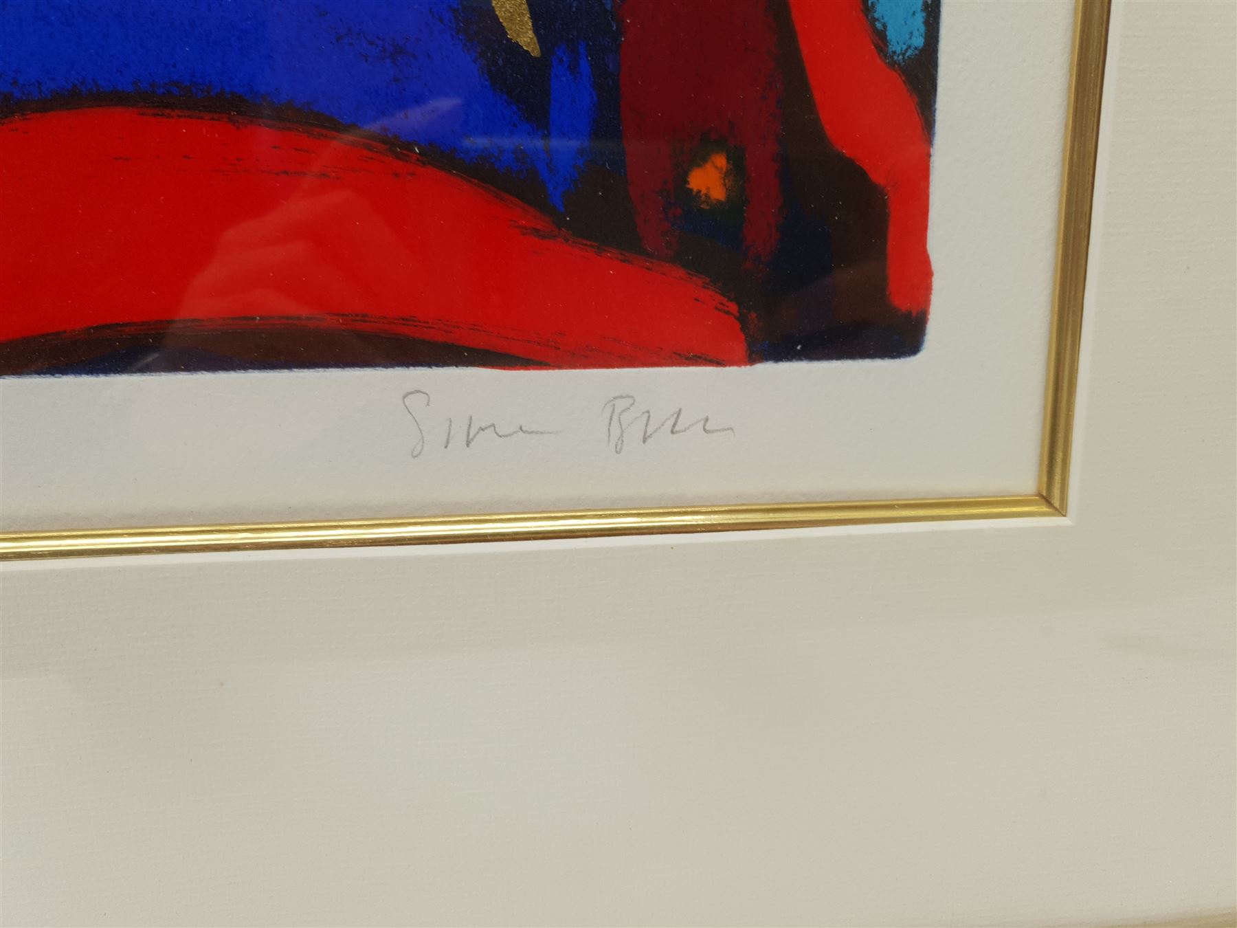 Simon Bull (British 1958-): 'Every Day of my Life', limited edition coloured aquatint with gold foil signed titled and numbered 67/175 in pencil 64cm x 63cm