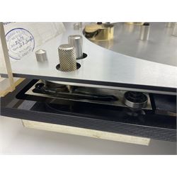 1970s Transcriptor Saturn turntable with paperwork including original receipt dated June 1973 and some accessories