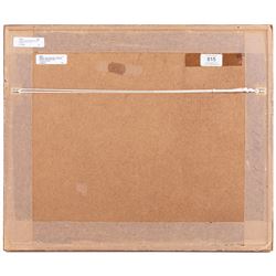 Frederick (Fred) Lawson (British 1888-1968): Middleham Castle, watercolour over pencil on buff paper signed 25cm x 30cm 
Provenance: private collection purchased Tennants Leyburn 16th November 2012 Lot 815