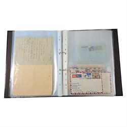 Great British and World stamps and banknotes, including a small number of Queen Victoria and King Edward VII, Queen Elizabeth II pre-decimal and decimal issues, first day covers, air mail covers, fourteen world banknotes, etc