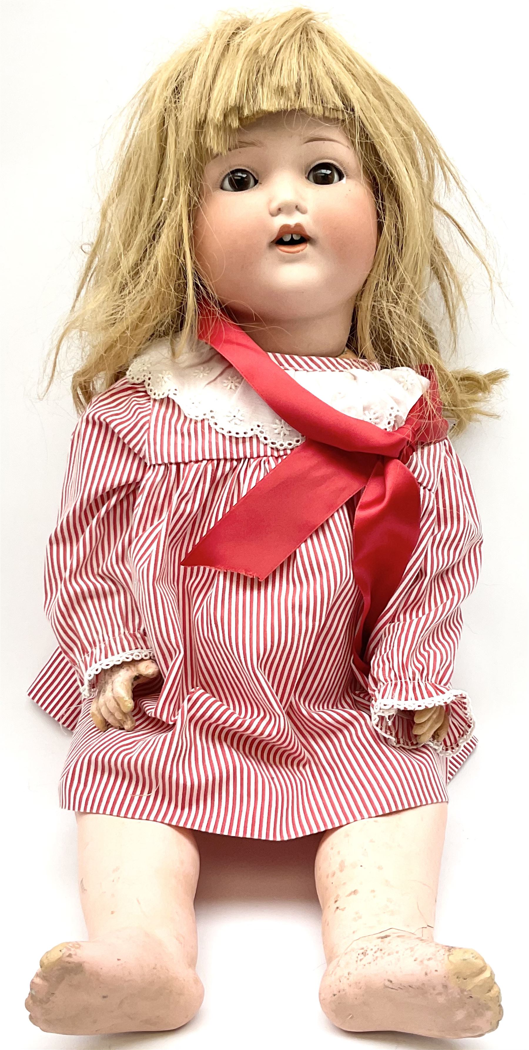 Armand Marseille Koppelsdorf bisque head doll with applied hair