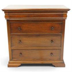 Barker & Stonehouse - 'Grosvenor' contemporary hardwood chest, rectangular top over shaped...