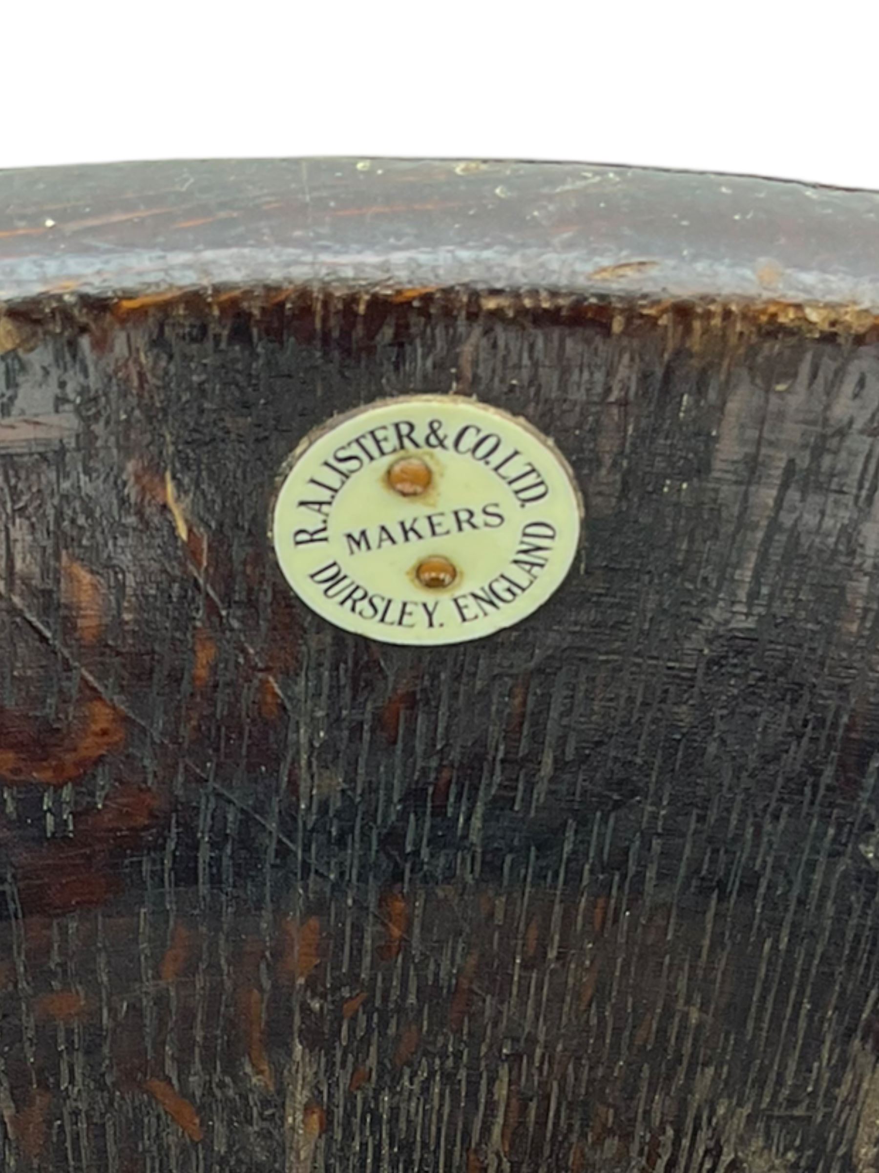 R. Alister & Co. Ltd of Dursley - early 20th century coopered oak barrel stick stand