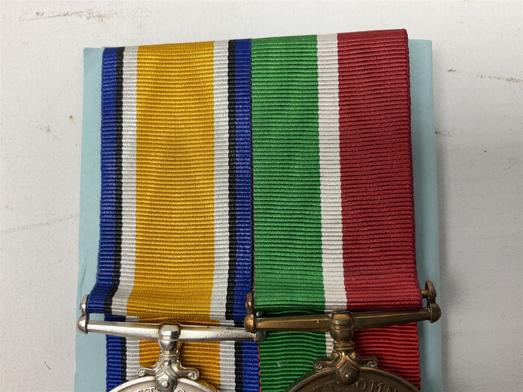 WW1 father and son medal groups comprising British War Medal and Mercantile Marine Medal awarded to Captain Allanson Hick and British War medal, 1914-15 Star and Victory Medal awarded to 1198 Pte. Allanson Hick E. York. R. with biographical information. N.B. Allanson Hick Jnr. of Hull was a celebrated architect and renowned marine artist being a founder member of the Society of Marine Artists (RSMA).