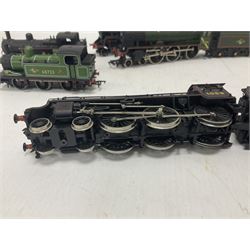 Bachmann ‘00’ gauge - six model steam locomotives comprising J72 Class 0-6-0 no.68723 in BR green; Class 3F 0-6-0 no.47310 in BR black; Gresley V2 Class 2-6-2 locomotive and tender no.3650 in LNER black; Class B1 4-6-0 locomotive and tender no.1059 in LNER black; Jubilee 6P Class 4-6-0 ‘Phoenix’ locomotive and tender no.45736 in BR green; Standard Class 5 4-6-0 locomotive and tender no.73014 in BR green; without boxes (6) 