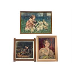 Three Pears prints, comprising: 'Happy as a King' after William Collins, 'Witchery' after Étienne-Adolphe Piot, and 'Alice in Wonderland' after Fred Morgan (3)