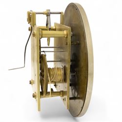 Hirsch of Bayswater-Fine late Victorian 8-day mahogany cased Jewellers regulator, wall mounted case with an arched top and tapering swept base, fully glazed door with visible pendulum and off-set brass cased weight, 10-1/2