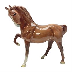 Beswick chestnut horse, no 1549, with printed mark beneath, H19cm