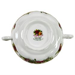 Collection of Royal Albert Old Country Rose ceramics, to include large serving platter, teacups, cake stand and dinner plates
