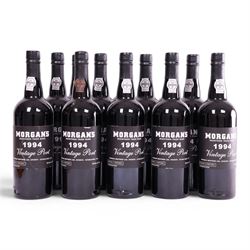 Morgan's 1994 vintage port, 75cl, 20.5% vol, twelve bottles 