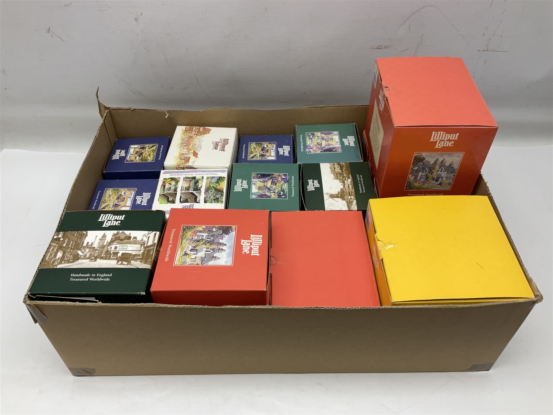 Twenty-three Lilliput Lane models from the Paint Your Own collection, to include Catmint Cottage, Sugar and Spice, Gypsy Cottage, Ruby Cottage and Little Birch, some boxed