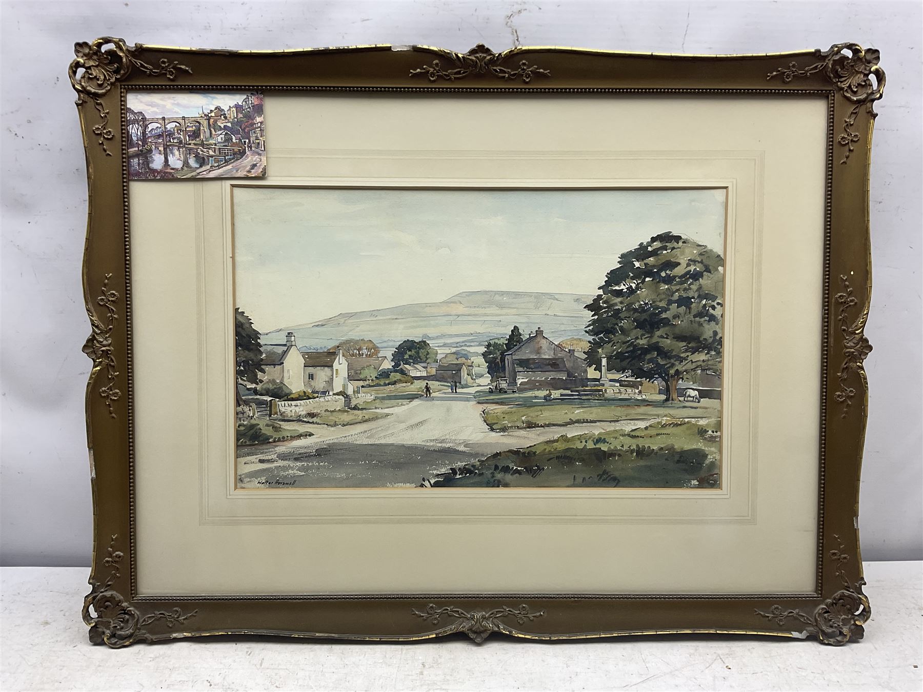 Walter Cecil Horsnell (British 1911-1997): Yorkshire Village Scenes, pair watercolours signed 31cm x 50cm (2)