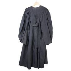1978 William Northam & Co- Barrister's peruke in box together with gown, sleeved waistcoat and original bags