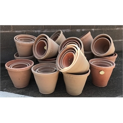   Large quantity of approx. 50 terracotta plant pots - various sizes  